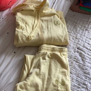 Playboy by pacsun yellow tennis sweat set